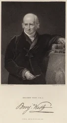 Porträtt av Benjamin West