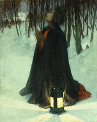 En dröm om jul (olja på duk)