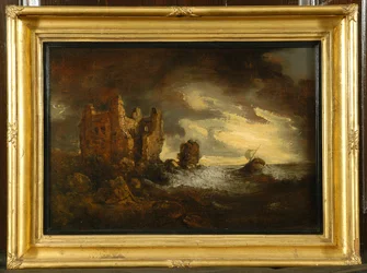 Peele slott i en storm, 1805