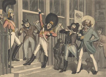 The Rival Whiskers, ca. 1824. Skapare: George Hunt, Theodore Lane.