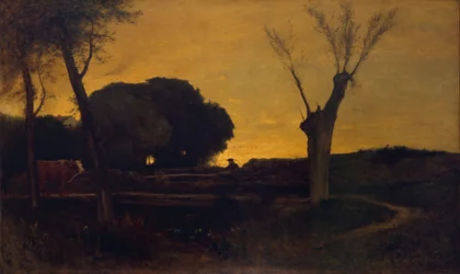 Kväll i Medfield, Massachusetts, 1875.