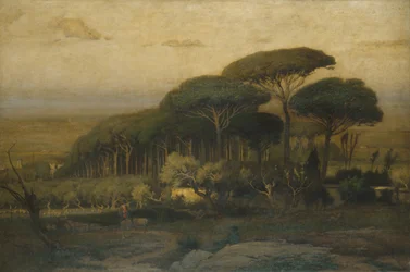 Pinjelund vid Villa Barberini