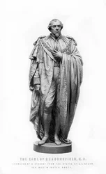 Benjamin Disraeli, 1:e earl av Beaconsfield, engelsk statsman och litterär figur, 1881.
