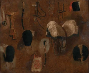 Studies of Military Accoutrements: en studie för `The Battle of Waterloo