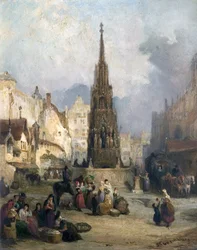 Utsikt i Nürnberg, Tyskland
