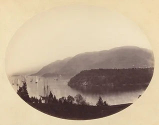 Från Trophy Point, West Point, Hudson River