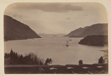 Hudson River sett från United State Military Academy i West Point, New York, 1867.