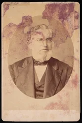 Porträtt av Joseph Cummings 1817-1890, före 1884.