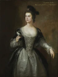 Porträtt av Lady Charlotte Boyle, Baronessan Clifford och Marchioness of Hartington, ca 1748-56 (olja på duk)