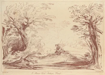 Utan titel: Landskap med figurer