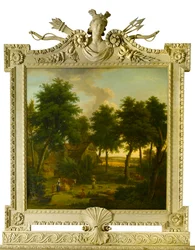 Landskap med figurer, 1757
