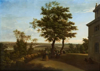 Westcombe House, vy från terrassen, med London i fjärran