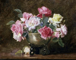 Rosor. Målning av George Lawrence Bulleid (1858-1933) Privat samling.