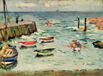 En sommardag, Largo (olja på panel)