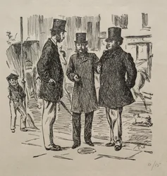 Den lilla stunden före introduktionen, 1865.