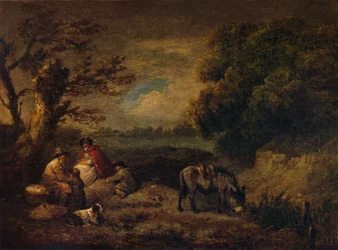Zigenare som vilar med åsnan, 1795