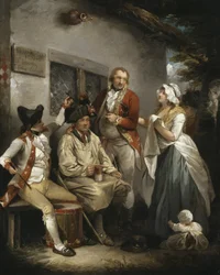 En rekryt lockas i en fälla, cirka 1790