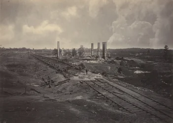 Förstörelse av Hoods förordningståg, 1860-talet.