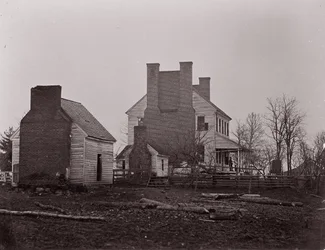Lewis hus. Battlefield of Bull Run, 1861-62.