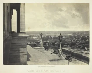 Nashville från Capitolium, 1864.