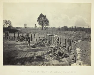 Rebellarbeten framför Atlanta, GA, nr 2