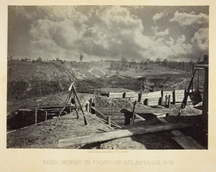 Rebellarbeten framför Atlanta, GA, nr 5