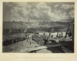 Rebell arbetar framför Atlanta, GA, nr 5, 1864.