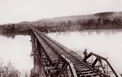 Tennessee River vid Bridgeport, ca. 1864.