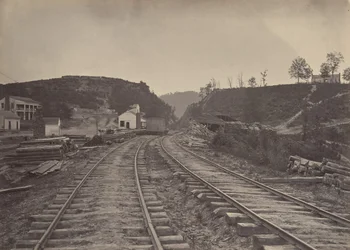 Allatoona-passet ser norrut, Georgia, 1860-talet.