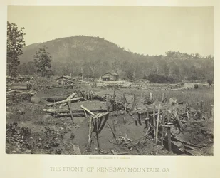 Fronten av Kenesaw Mountain, GA, 1866.