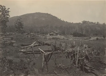 Fronten av Kenesaw Mountain, Georgia, 1860-talet.