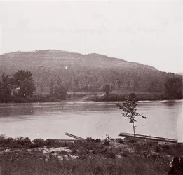 Utsikt över Tennessee River, ca. 1864.