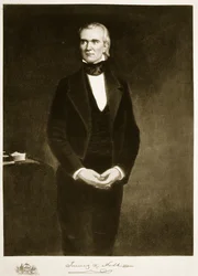 James K. Polk (1795-1849), USA:s 11:e president, publicerad 1901