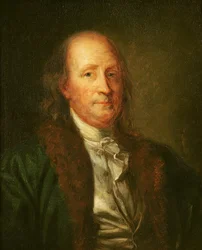 Porträtt av Benjamin Franklin (1706-90)