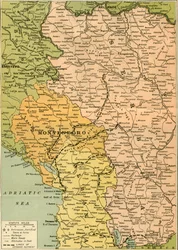 Karta för att illustrera Serbian Retreat, 1919.
