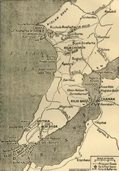 Karta över Gallipolihalvön, 1919.