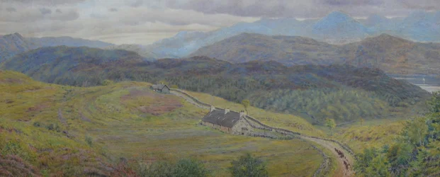 Vid Arisaig - Coast of Invernessshire, ca 1866 (akvarell)