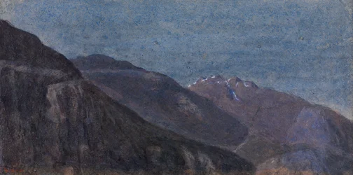 Ticinodalen från Giornico (akvarell)