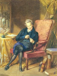 Porträtt av William Wilberforce (1759-1833) 1833 (akvarell på papper)