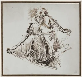 Två mansfigurer, ca. 1829.