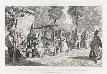 Boulevard Des Italiens, ca 1821 (etsning)
