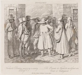 Dandies, Neumarket, ca 1821 (etsning)