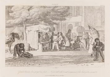 Fruit Stall, Paris, ca 1821 (etsning)