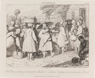 Milk Women, Ittenheim, ca 1821 (etsning)