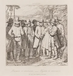Peasants Conversing, München, ca 1821 (etsning)