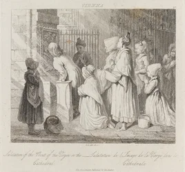 Saluting Virgin, Wien, ca 1821 (etsning)