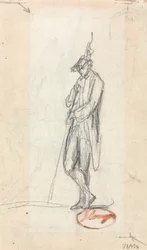En stående mansfigur