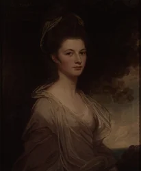 Porträtt av Lady Elizabeth Cavendish (olja på duk)