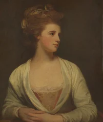 Portrait of a Woman, Said to Be Emily Bertie Pott dog 1782, 1781.