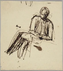 Sittande figur